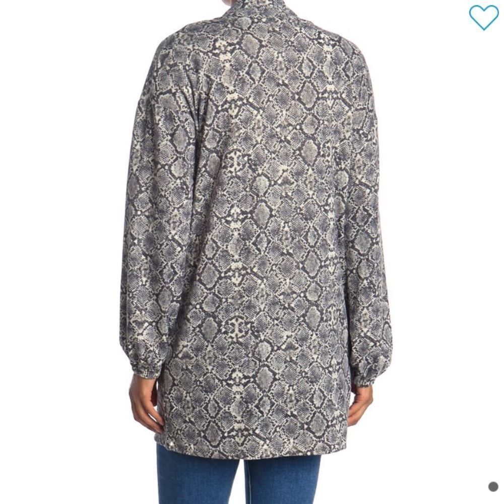 NWT Mauby Open front cardigan python charco… - Picture 3 of 11